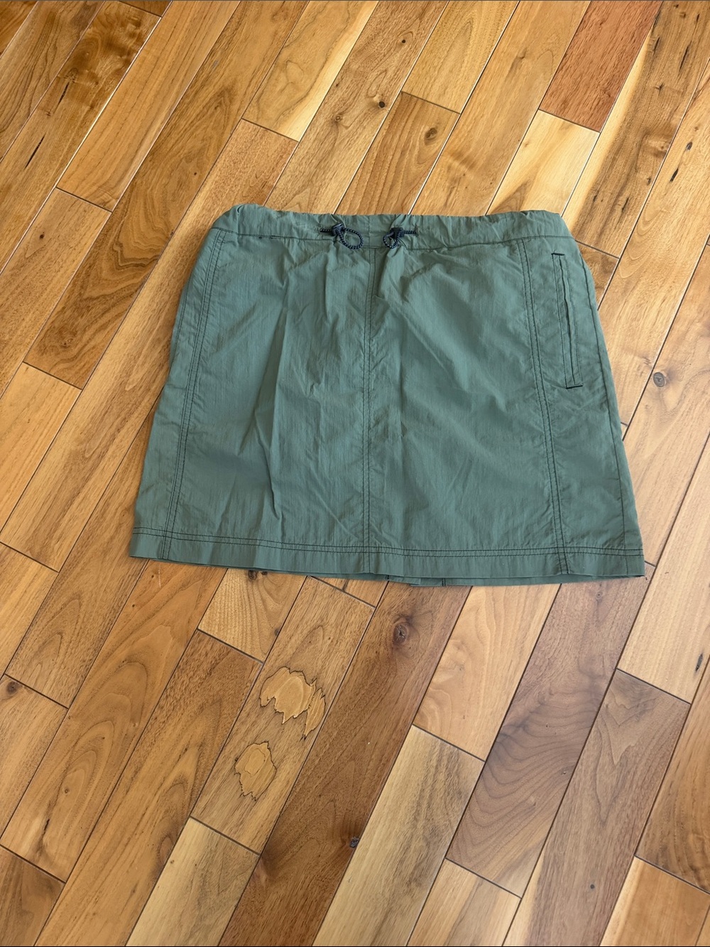 Urban Outfitters Olive Green Drawstring Mini Skort
